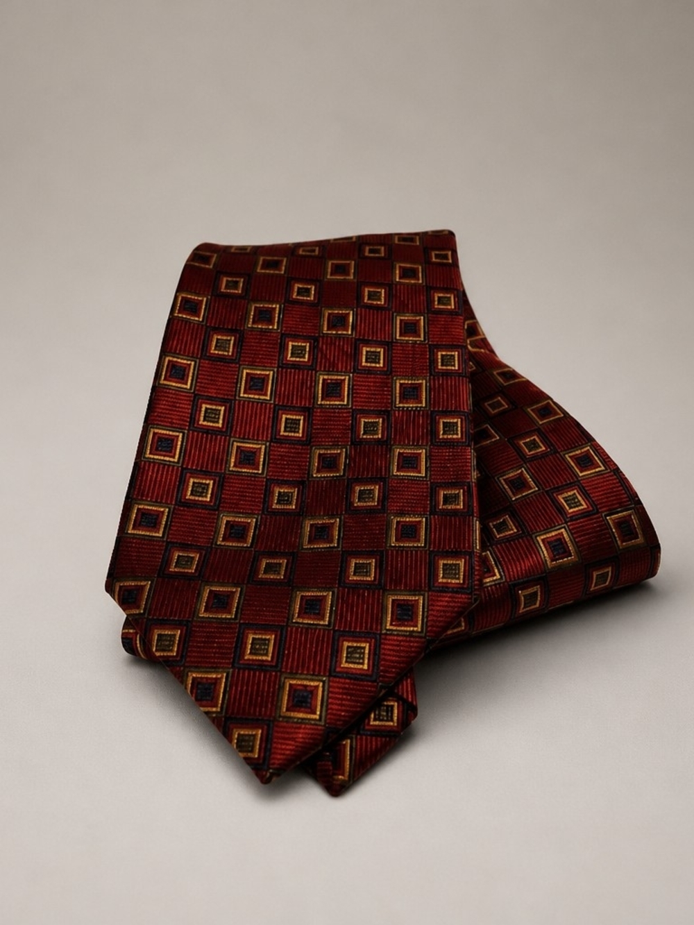 Tango Geometric Pattern Silk Tie